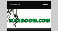 Desktop Screenshot of maxboom.com