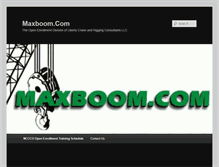 Tablet Screenshot of maxboom.com